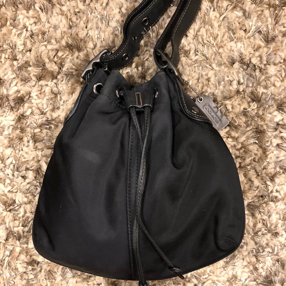 Black coach purse